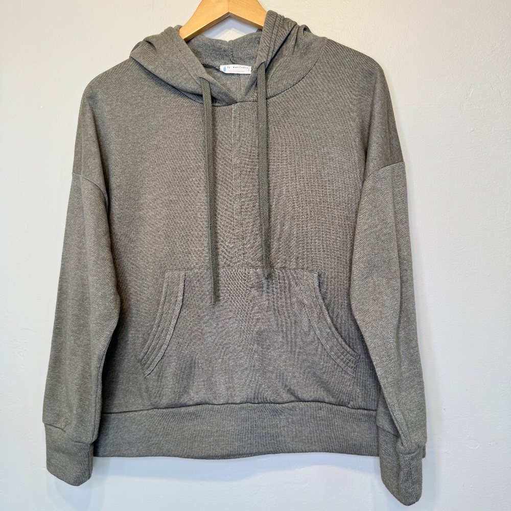 FP Movement | NWOT Army Green Work It Out Soft Oversized VSCO Hoodie Sweatshirt - Picture 5 of 16